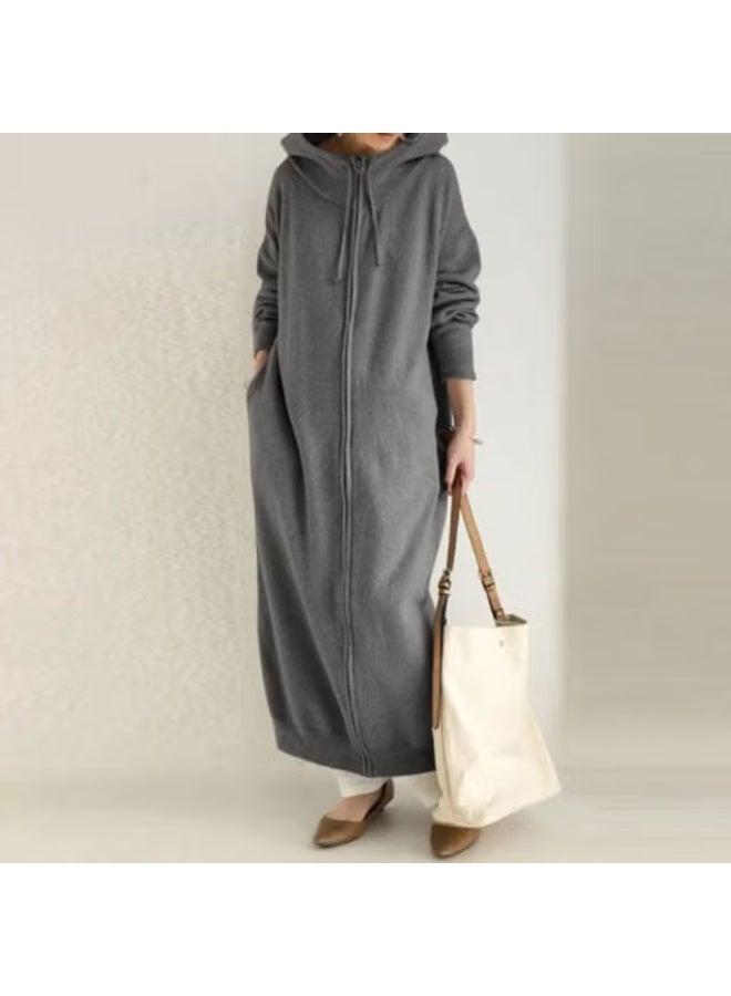 Barbora Daily Winter Full Length Women's Jacket BT320FÜME2 - Image 1